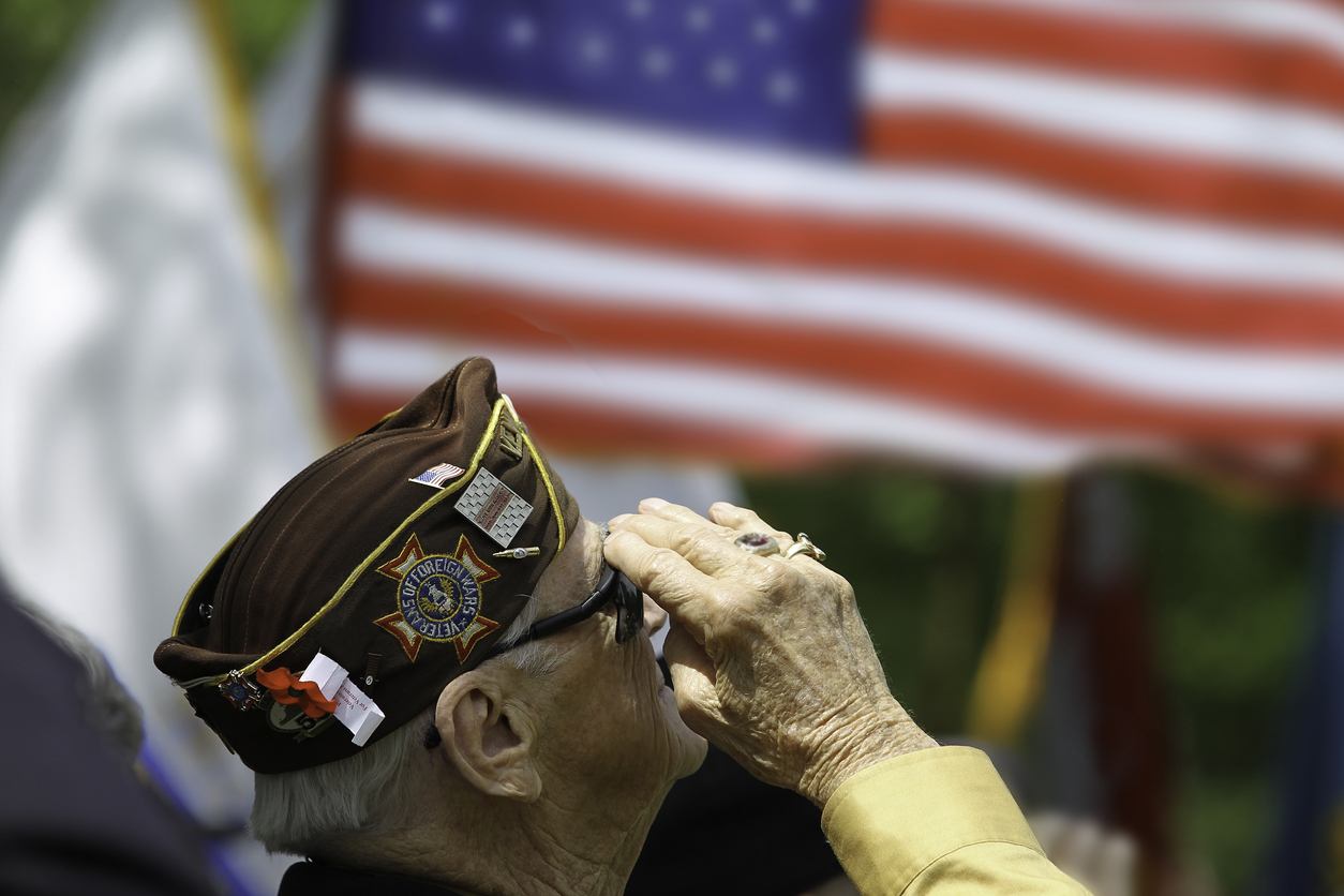 Veteran Saluting